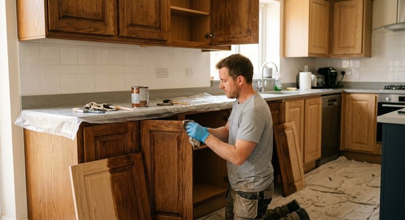 Kitchen Cupboard Refinishing in Dayton, OH